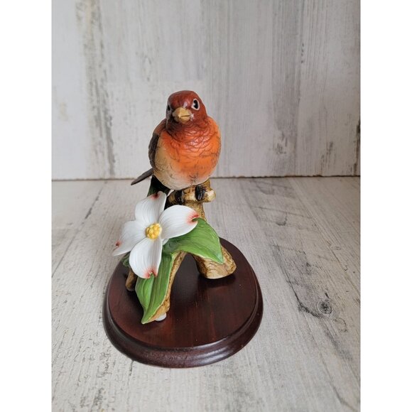 Sadek house finch 9112 bird‎ flower figure decor floral - Picture 1 of 5